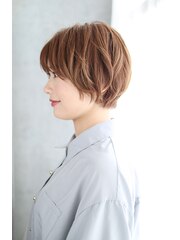 前髪イメチェンくびれイヤリングカラー美髪ラベンダーカラー/035