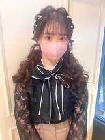 ヴィーヴォ 天六店(VIVO)&nbsp;【VIVO】西屋綾香 イベント ツインテール 編み込み リボンパール