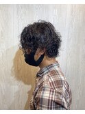 ミディアムウルフ×スパイラルパーマ【TELAHAIR鎌ヶ谷】