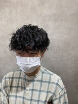 ヌーバイアンドライフ(NU. by and life)&nbsp;波巻きパーマ[マッシュパーマ/アッシュブラック/ネイビーグレー]