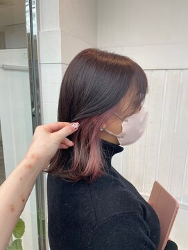 ナンバー アンフィール 渋谷(N° anfeel) 【AKARI】@akari_anwn 春カラー*イヤリングピンク×グレージュ