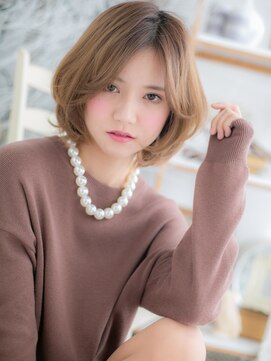 モッズヘア 越谷(mod's hair) インナーハイライト外国人風ミディアムボブc5越谷20代30代40代