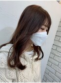 レイヤーカット/レッドブラウン