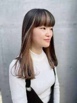 ハニーシブヤ(HONEY shibuya) デザインカラーブラック×シルキーベージュ☆コントラストカラー