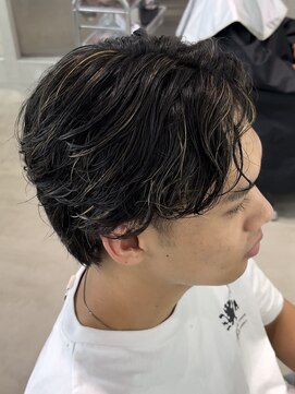 フィフス 天神大名(fifth) ツイストスパイラルハイライトメッシュカラーメンズツーブロック