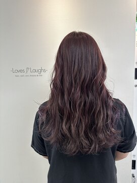 ヘアーザラブズラフズ オーガニカ 北九州(HAIR THE LOVES LAUGHS ORGANICA) ブリーチなし柔らかいラベンダー*