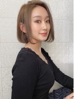 ロンド アンブル 四条烏丸(Lond ambre)&nbsp;振り返り美人ボブ！シアーベージュカラーで抜け感を！