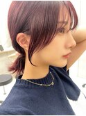 イメチェン/顔まわりカット/ピンクブラウン/ラベンダー