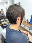 【白髪染め可】ボブショート ビフォアー＆アフター/白髪ぼかし
