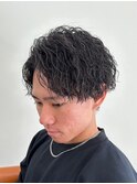 ツイストスパイラルパーマツイストパーマメンズパーマ刈り上げ