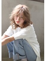 ブラン 天王寺(Blanc)&nbsp;【Blanc】ハイトーンカラー＿ブリーチ＿カジュアルミディアム