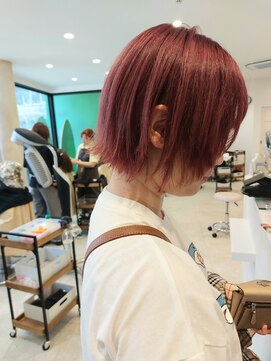 カムバイネオリーブ 溝の口店(Cam by neolive) ☆チェリーピンクWカラーボブ☆