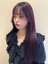 コピー バイ トゥルース(copy by truth)&nbsp;ワインカラー×韓国風顔周りレイヤー