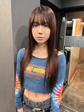 ボアップ(boappu) #ブラウンカラー#エクステ#プルシール#ロングヘア