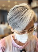 グレイヘアカット