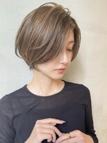 ロンドエニカ 大宮(Lond enika)&nbsp;黒髪ボブルフネビージュ小顔ワンレンスペインカール