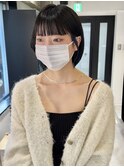 【YOKE】オリーブベージュオリーブグレージュインナーカラー暗髪