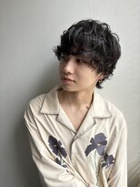 グラフ 立川(Graph.)&nbsp;無造作ニュアンスツーブロックマッシュウルフパーマメンズ