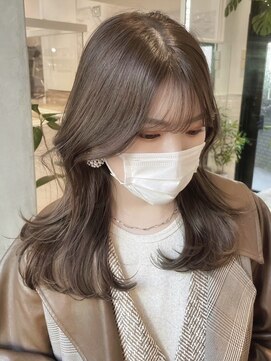 ディモアンド 表参道(Dimo&) x透明感カラー/イメチェン/ホワイトブロンド/外ハネボブ/美髪