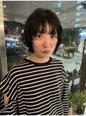 【杏】ボブパーマ