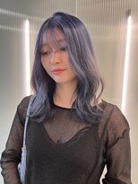 ボタン ハカタ(VOTAN hakata)&nbsp;ブリーチ/ブルー/シースルーバング