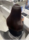 髪質改善ストレート×ナチュラルブラウン