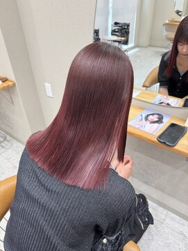 シカ 神戸三宮元町店(Cica) 髪質改善 赤髪 UPTOGLOSS 神戸三宮元町 縮毛矯正 美髪