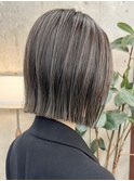 栄ハイライト透明感オリーブグレージュ