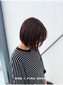 【ボブ×ピンクブラウン】