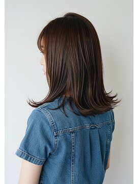 アントワープトーキョー(antwerp TOKYO) 外はねレイヤーピンクブラウン