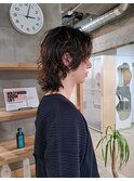メンズロングレイヤースタイル