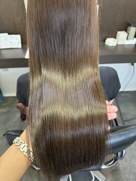 黒髪/クラゲヘアー/オリーブグレー/小顔/ココアベージュ/茨木 