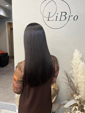 リブロ(LiBro) 髪質改善ストレートダークアッシュ暗めカラー大人ナチュラル