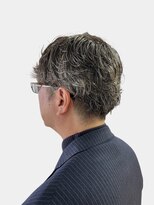 クオリス 上板橋店(QUALIS) 白髪を活かす◎ビジネスパーマ×ツーブロックで清潔感UP!