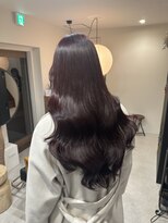 ホーミーキョウト(Homey Kyoto)&nbsp;艶感◎ラベンダーボルドーで大人美髪ロング