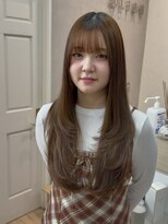 リアン(LIAN)&nbsp;ハイライトカラーミルクティーベージュケアブリーチダブルカラー