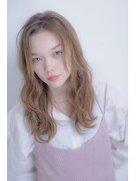 ガリカ シーム(Gallica/SEAM)&nbsp;【川辺晴加】外国人風レイヤーカット×ミルクティベージュ