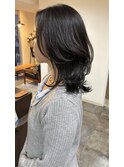 ミディアムレイヤー × ダークグレージュ
