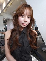 シオン(shion)&nbsp;ロング顔周りレイヤー韓国ヘア似合わせカット_F31288