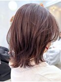 結べるレイヤーカットダークラベンダー髪質改善◎20代～50代