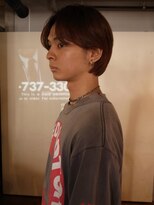 ノラジャーニー(NORA Journey)&nbsp;メンズボブウルフメンズミディアムレイヤーカットメンズウルフ