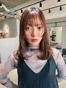 シンス 銀座(since) 小顔似合わせカット/レイヤーカット/ミルクブラウン【銀座駅】