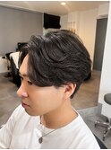 清潔感◎センターパートスタイル