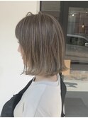 【デザインカラー】バレイヤージュ×切りっぱなしボブ