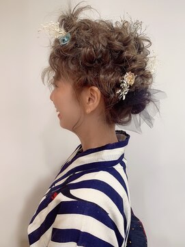 ゼンコー 国分寺(ZENKO) 【ZENKO国分寺店】浴衣ゆる編み込みシニヨン