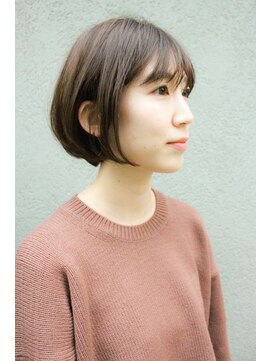 モリオ フロム ロンドン 大宮2号店(morio from London) 【なかじま ひびき】ナチュラル耳掛けショートボブ