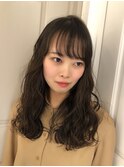 20.30.40代◎シースルーバング/韓国風ヘアスタイル担当本田