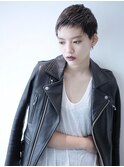#マッシュパーマ#メンズライク＃ショート#アッシュブラック