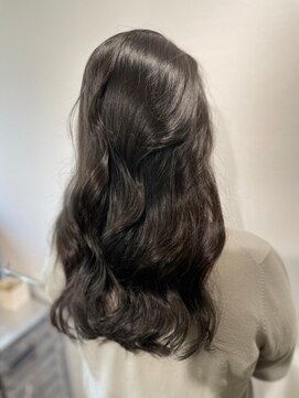 ジュジュル 稲毛本店(jujur) 透明感カラー/ロング/カーキグレージュ/大人かわいい【稲毛】