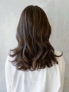 アイティーバイアルバム 藤沢店(IT by ALBUM) ハイライト_カーキグレージュフェザーバング_ba334971